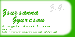 zsuzsanna gyurcsan business card